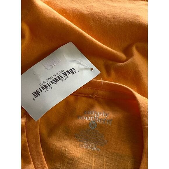 SIMPLY SOUTHERN MEDIUM KEEP IT SIMPLY SWEET & HAPPY SLOTH T-SHIRT - Picture 5 of 8